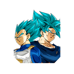 Deux Saiyans qui visent le sommet Son Goku Super Saiyan divin SS & Vegeta Super  Saiyan divin SS